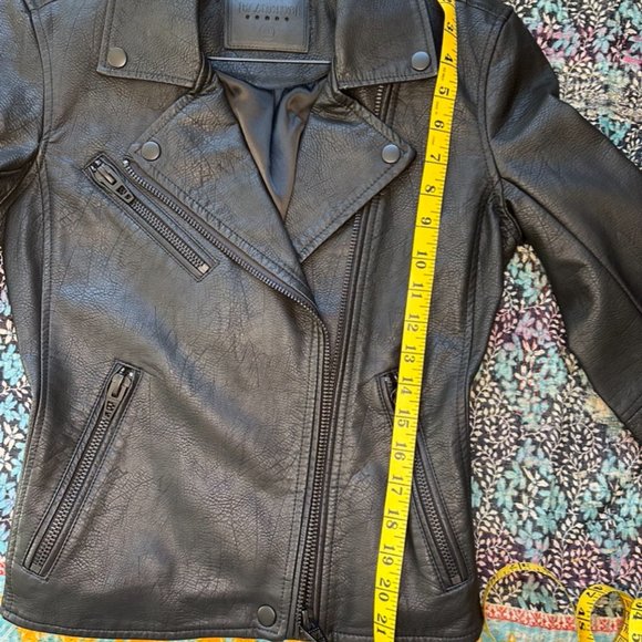 Blank NYC leather like motorcycle jacket NWOT - Picture 8 of 13